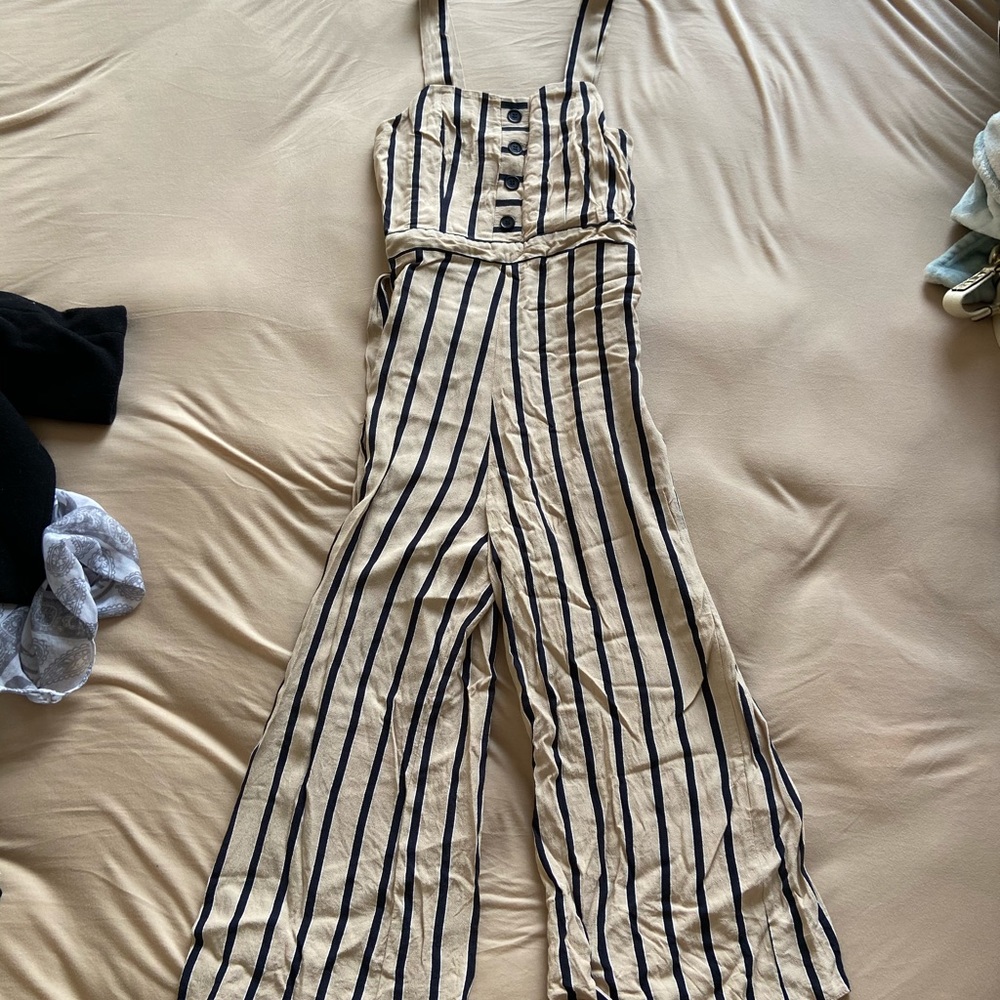 💥FINAL SALE💥 Striped Capri Jumpsuit